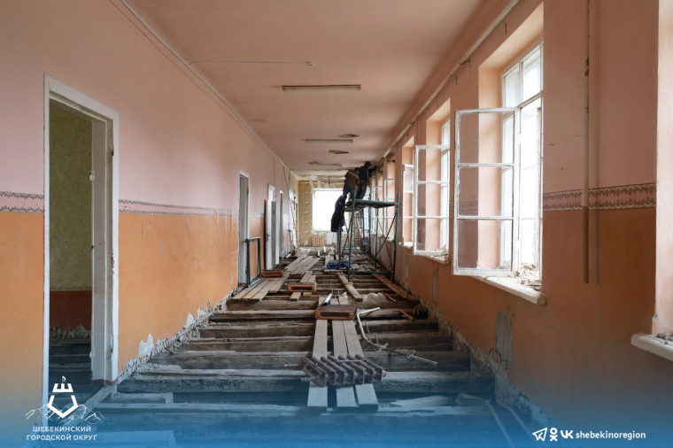 Стартовал ремонт Дмитриевской школы.